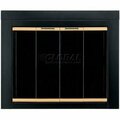 Dyna-Glo Pleasant Hearth Arrington Fireplace Glass Door Black With Gold Trim AR-1020 37-1/2"L x 30"H AR-1020